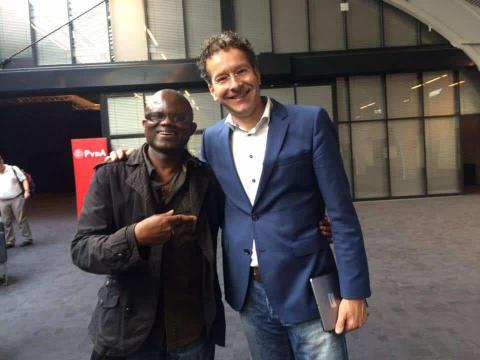 Stephano Stoffel met Jeroen Dijsselbloem PvdA
