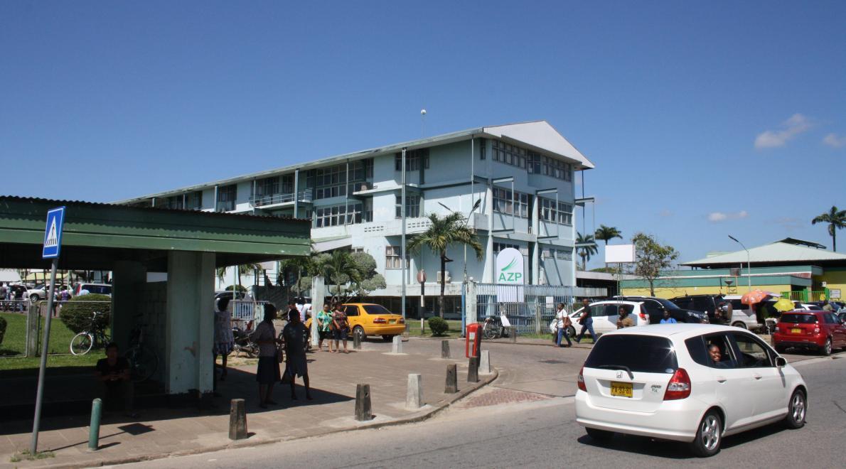 Ingang Academisc Ziekenhuis Paramaribo
