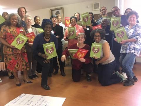 Deelnemers ketikotiworkshop met leribuku Deelnemers ketikotiworkshop met leribuku