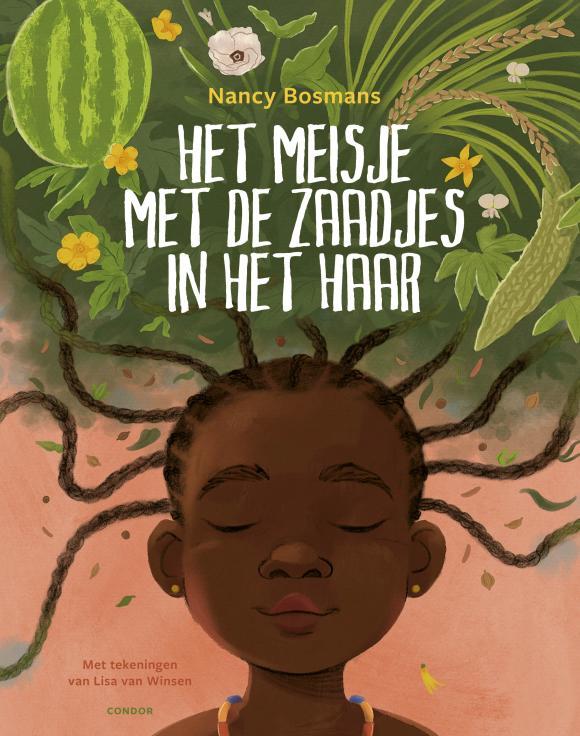 Meisje met de zaadjes in het haar