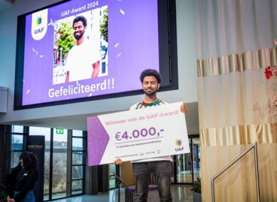 Tadele Alemu – Winnaar UAF-Award 2024. Fotografie door Ben Houdijk 