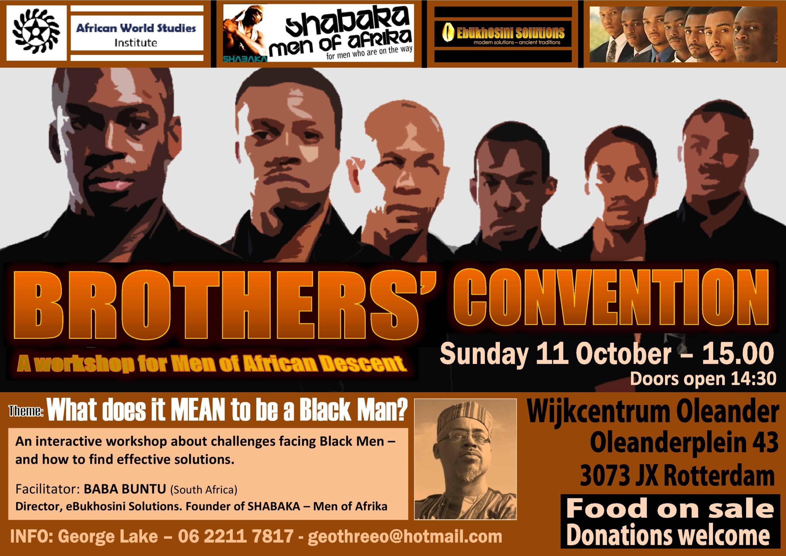 Brothers’ Convention voor zwarte mannen zondag in Rotterdam