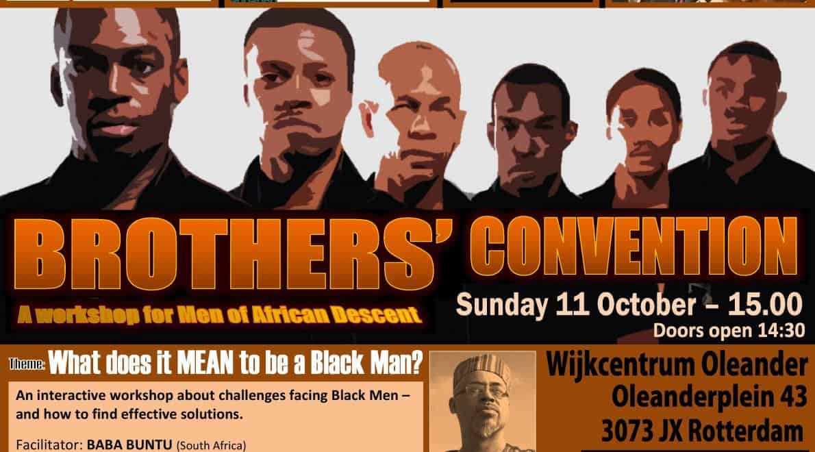 Brothers’ Convention voor zwarte mannen zondag in Rotterdam