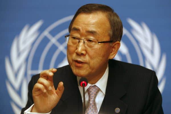 Boodschap van Ban Ki-moon, VN secretaris-generaal, op Slavery Remembrance Day