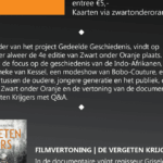 Zwart onder Oranje meets De zwarte Hollander