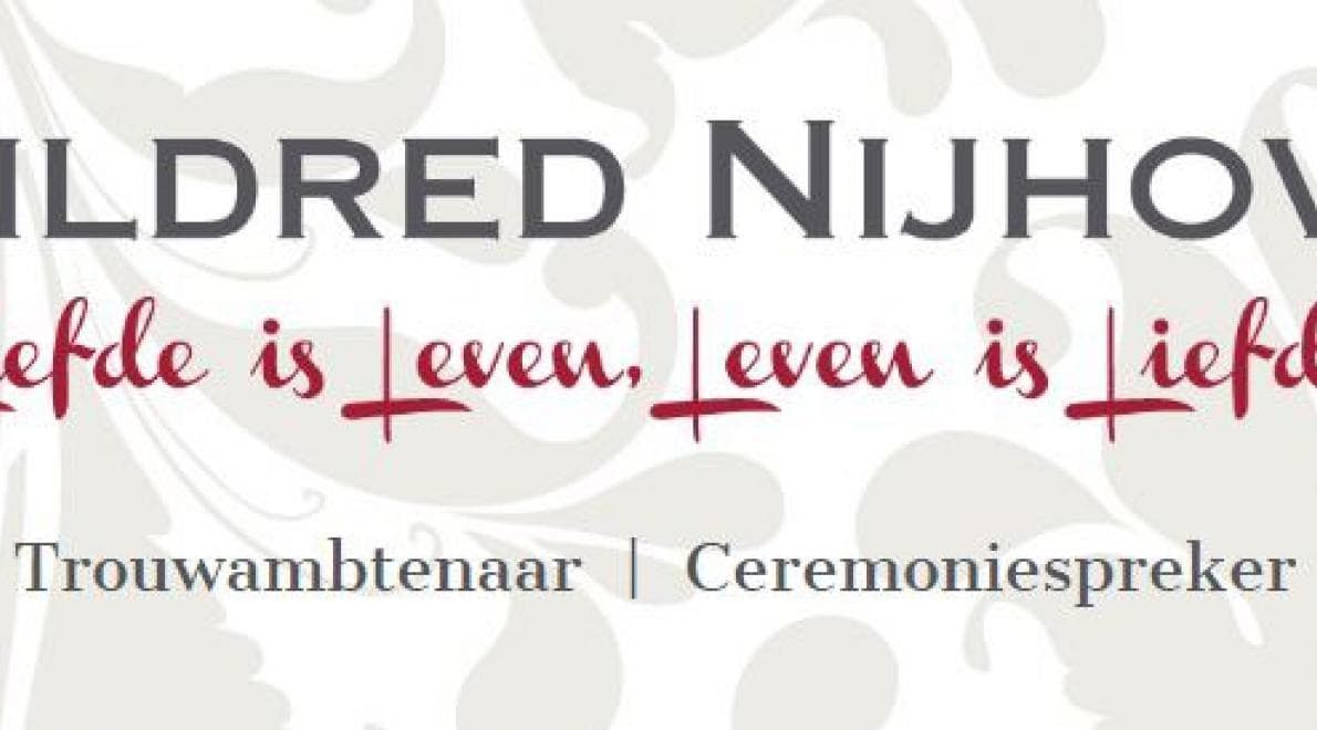 Trouwambtenaar Mildred Nijhove