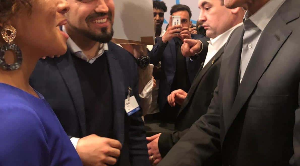 Samira Rafaela ontmoette Obama en kreeg kers op haar taart