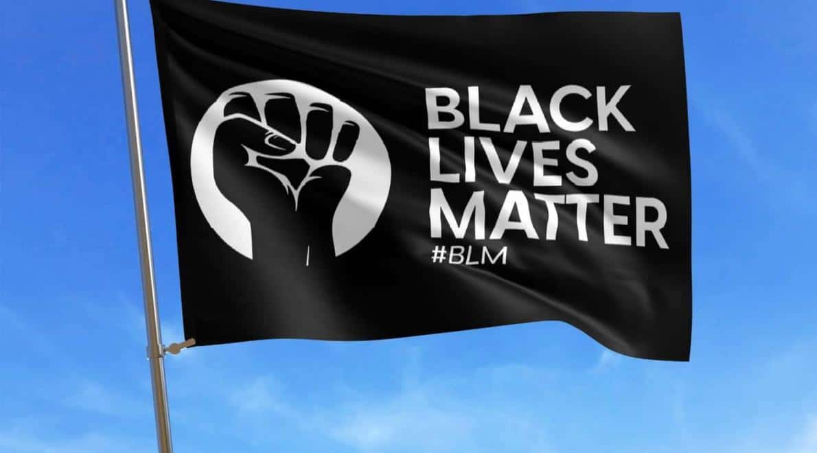 Confiance maakt een anti-racisme vlag