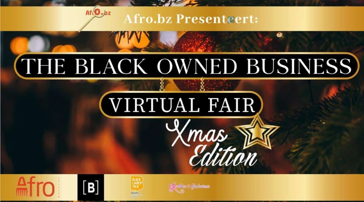 AFRO.bz en partners lanceren Black Owned Business Virtual Fair | X-Mas Edition