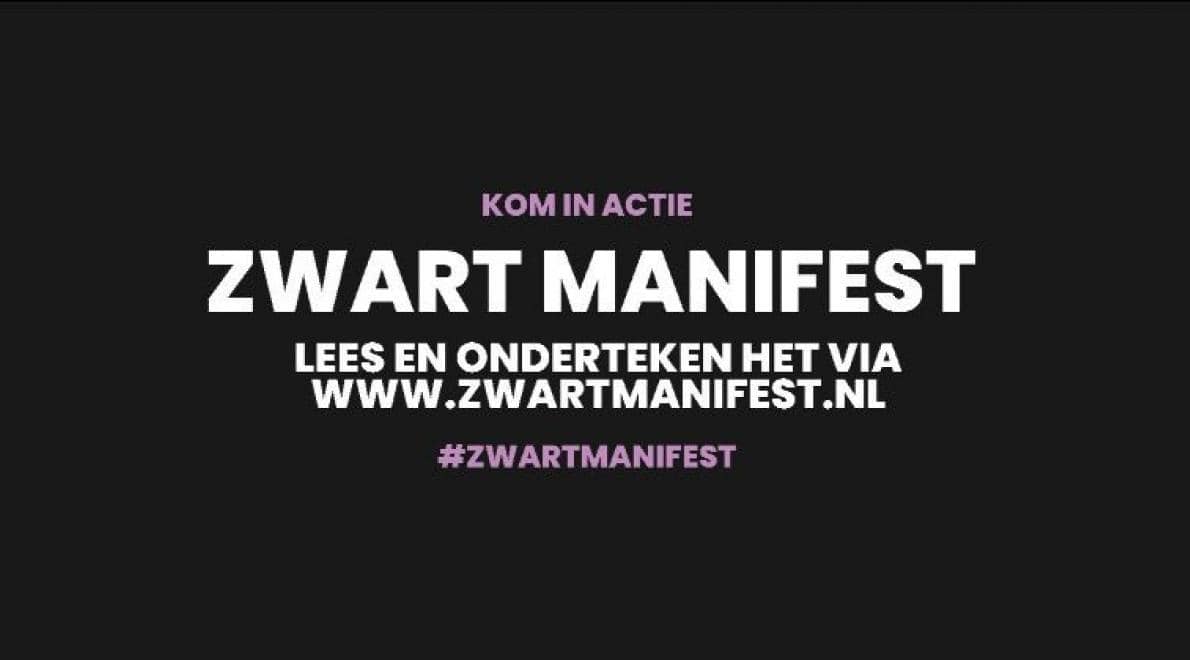 Zwart Manifest tegen institutioneel anti-zwart racisme en voor Zwarte emancipatie gelanceerd.