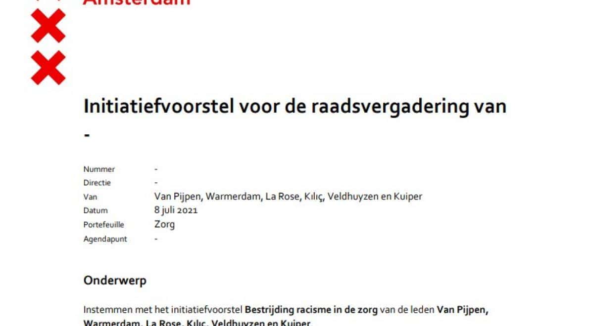 Raadsleden Amsterdam: bestrijd racisme in de zorg