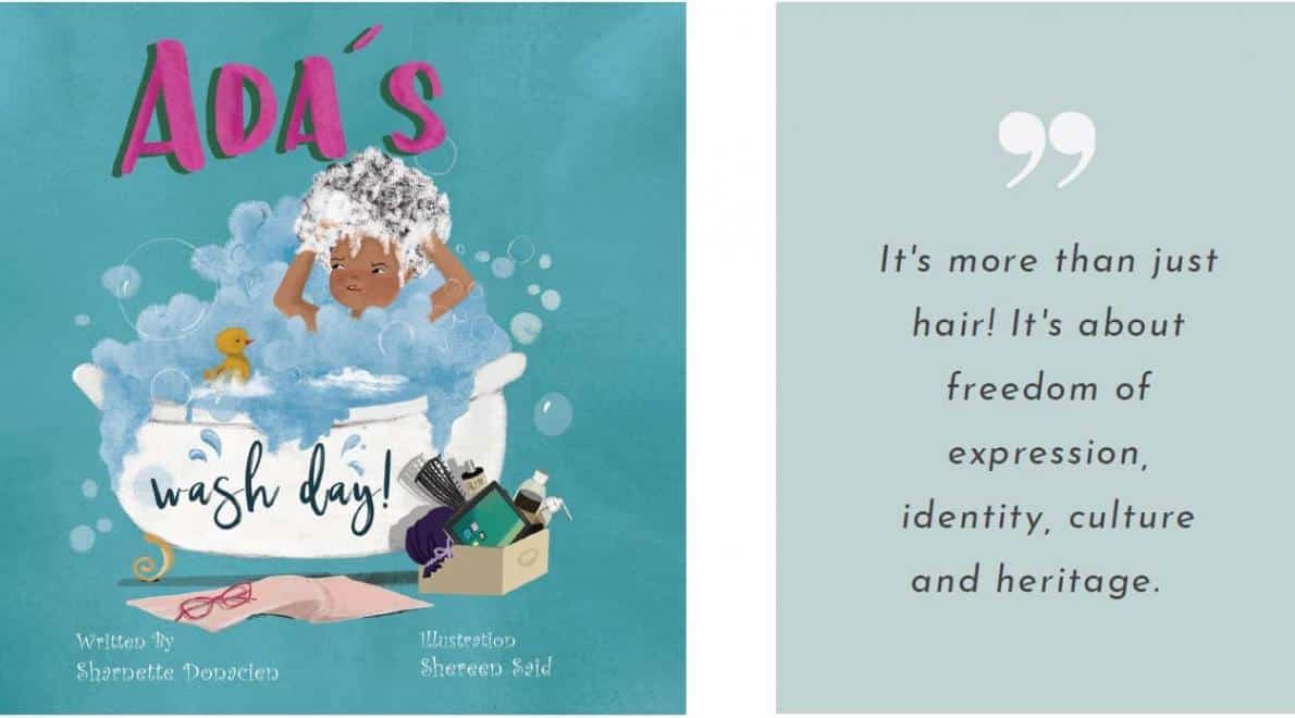 Ada's Wash Day | kinderboek leert Zwarte meisjes over haar en zelfliefde