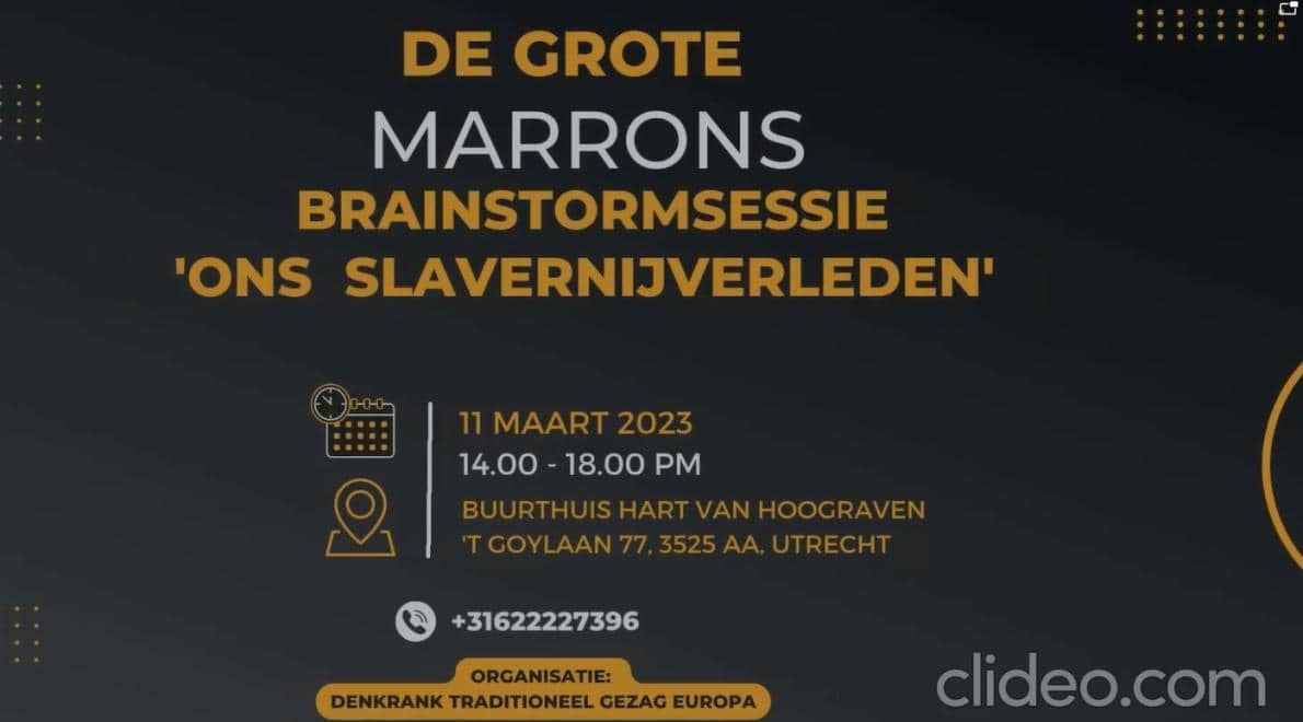 Marrons brainstormen in Utrecht over slavernijverleden, de excuses en samenwerkingsstrategieën