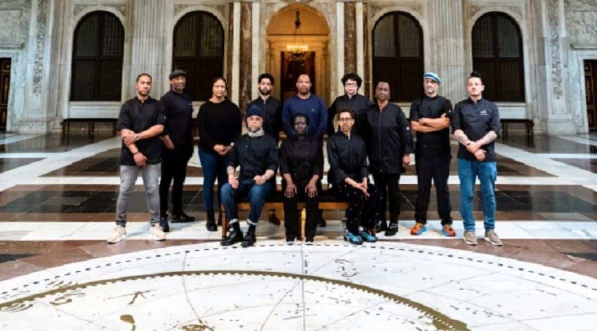Topchefs met Afro-Caribische en Surinaamse roots koken Heri Heri for All in paleiskeuken Koninklijk Paleis Amsterdam