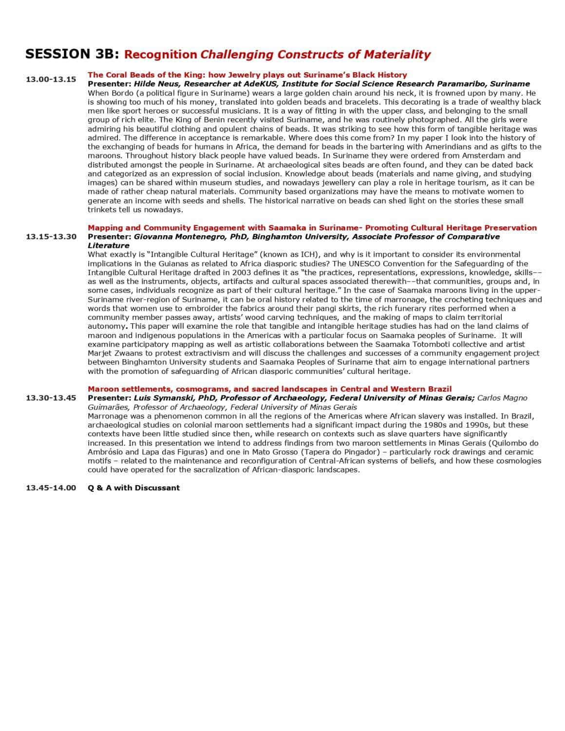 Program_Archaeology, Beyond the Decade Virtual Conference