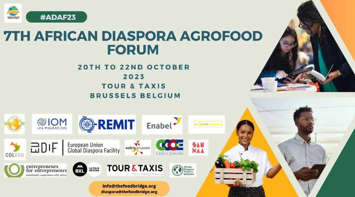 African Diaspora Agrofood Forum & Food Market in havengebouw van Brussel