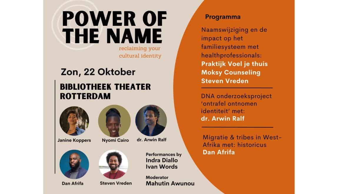 Diaspora Wellhouse organiseert 2de publieksbijeenkomst ‘Power of the name’ over de impact van naamswijziging op het familiesysteem