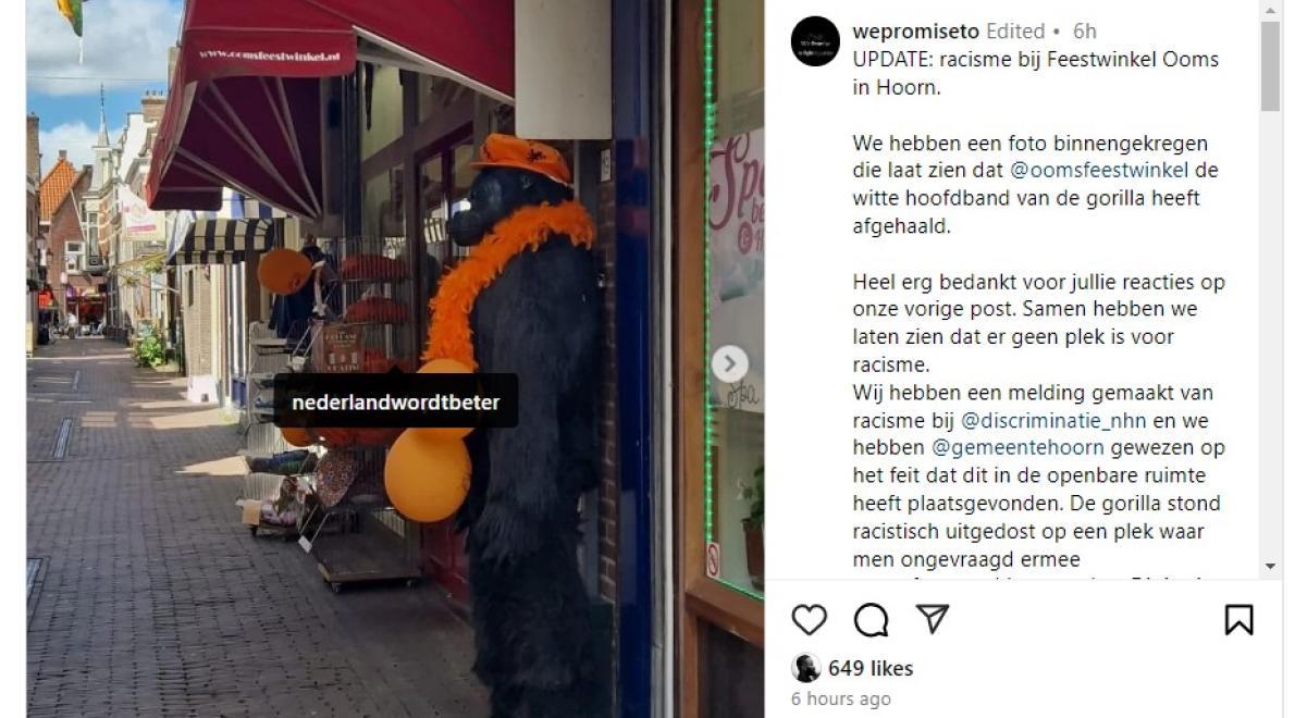 Racistische verwijzing naar Memphis Depay in Hoorn