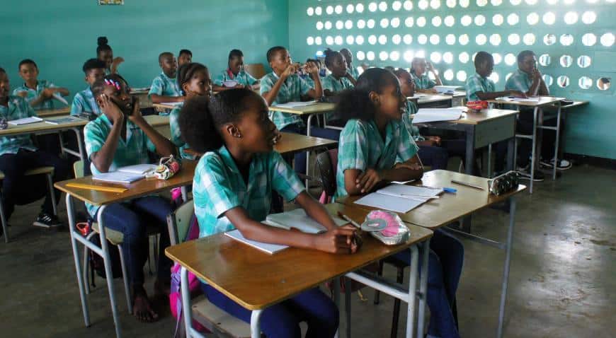 Kinderen in leerjaar 8 van de Openbare School Latour II. - © Zoë Deceuninck