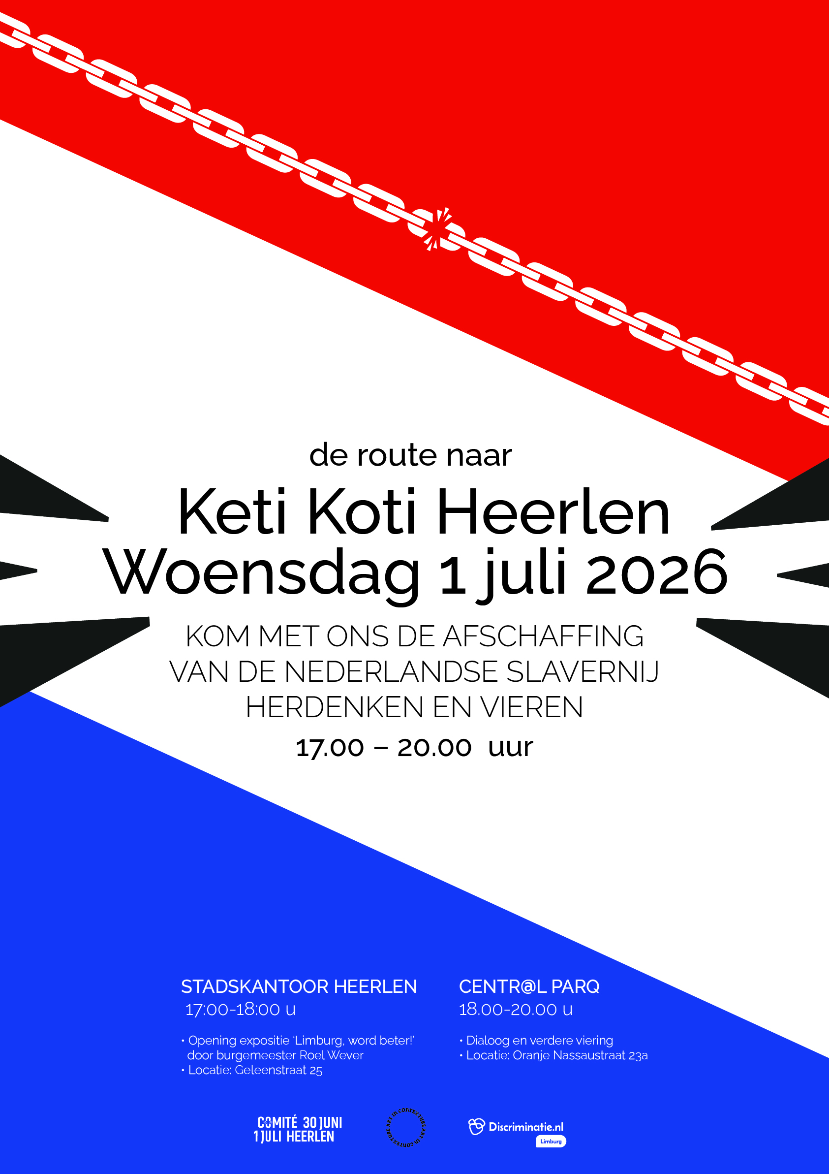 Heerlen viert voor het eerst Keti Koti: “Schouder aan schouder samen de toekomst in”