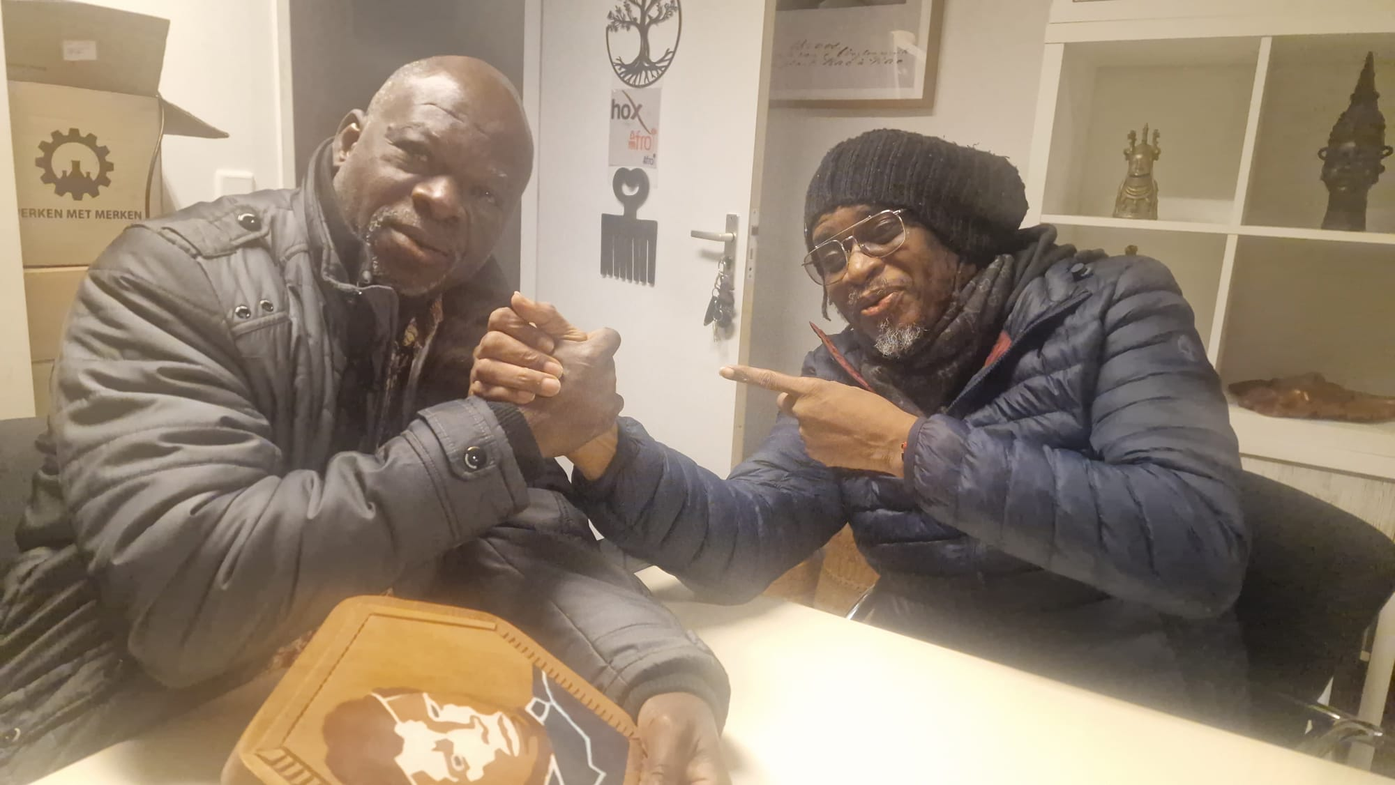 Broos Institute-gastdocenten Niagia Santuah en Larry Olomoofe dinsdag te gast bij Wageningen Universiteit